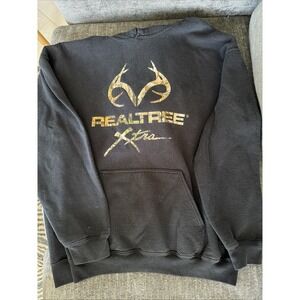 Camping hunting outdoors hiking Pullover Realtree Xtra Fleece Hoodie Large L